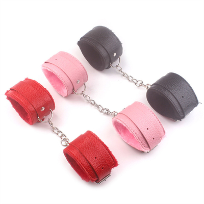 Furry Plush Handcuffs Leather Sex Hand Cuffs Adult Erotic Toys bdsm Restraint Shackle Devices SM bondage Handcuff