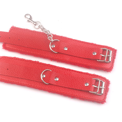 Furry Plush Handcuffs Leather Sex Hand Cuffs Adult Erotic Toys bdsm Restraint Shackle Devices SM bondage Handcuff