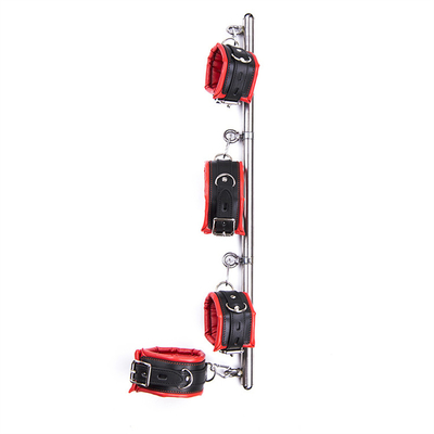 Ankle Wrist Bar Bondage Restraint With Neck Collar Fetish SM Leg Handcuffs Hand Cuffs Spreader Bar