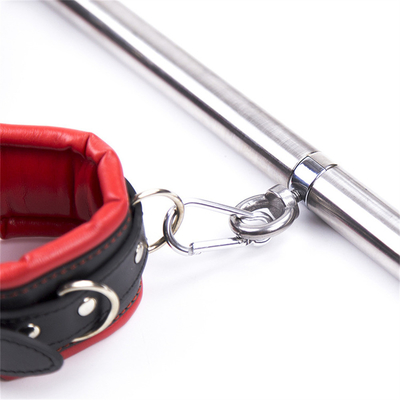 Ankle Wrist Bar Bondage Restraint With Neck Collar Fetish SM Leg Handcuffs Hand Cuffs Spreader Bar