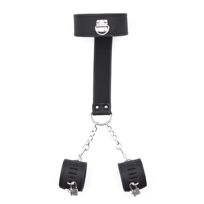 BDSM Bondage Leather Handcuffs Set Adjustable Restraint Bondage Ankle Cuffs Couples Games Sex Products