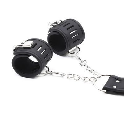 BDSM Bondage Leather Handcuffs Set Adjustable Restraint Bondage Ankle Cuffs Couples Games Sex Products