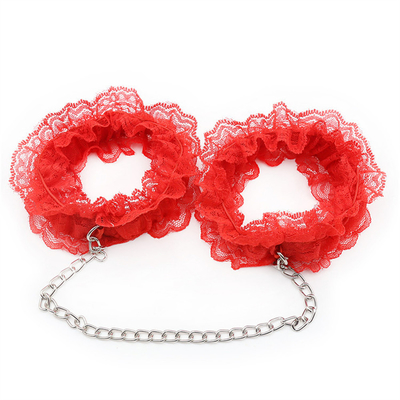 6 Pcs Release Training Sm Products Lace Handcuffs Anklet Panty Nipple Sticker Sex Games Female Bondage Restraints Bsdm