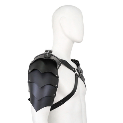 Latest Cool Design BDSM Bondage Fetish Men'S Shoulder Strap Faux Leather Gay Black Chest Harness