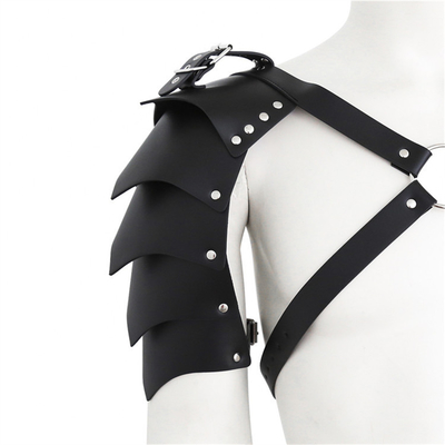 Latest Cool Design BDSM Bondage Fetish Men'S Shoulder Strap Faux Leather Gay Black Chest Harness