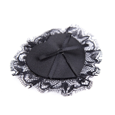 Leather Lace Patch Black PU Sexy Nipple Cover Breast Pasties Sexual Health Bowknot SM Nipple Cover
