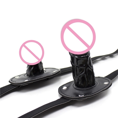 SM Adult Erotica Dildo Mouth Plugs Long Black Dildos For Sex Open Mouth Bondage Gag Alternative Adult Products Erotica M