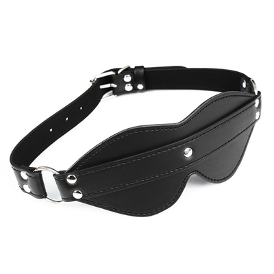 BDSM Eyemask Bondage PU Leather SM Game Play Sexy Blindfold For Men