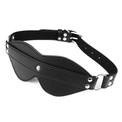 BDSM Eyemask Bondage PU Leather SM Game Play Sexy Blindfold For Men