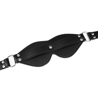 BDSM Eyemask Bondage PU Leather SM Game Play Sexy Blindfold For Men