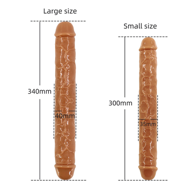 xese Best Selling Huge Double Heads Medical TPE High Quality Lesbian Sex Toys Big Realistic Dildos for Women