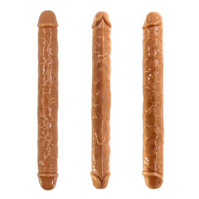 xese Best Selling Huge Double Heads Medical TPE High Quality Lesbian Sex Toys Big Realistic Dildos for Women