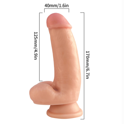 17cm Dildo Soft Sex Toy PVC Dildo Clear with Strong Suction Cup for Womens Men Gay Adult Sex Toys Games