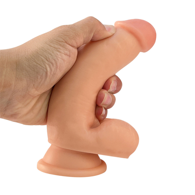 17cm Dildo Soft Sex Toy PVC Dildo Clear with Strong Suction Cup for Womens Men Gay Adult Sex Toys Games