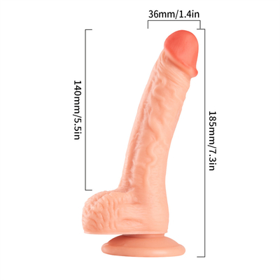 Realistic Dildo Body Safe G Spot Stimulator Dildos with Strong Suction Cup for Hands Free Play Sex Toys for Adult