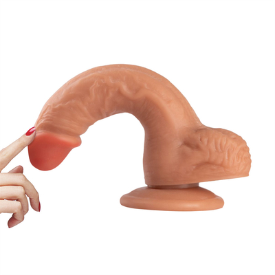 Realistic Dildo Body Safe G Spot Stimulator Dildos with Strong Suction Cup for Hands Free Play Sex Toys for Adult