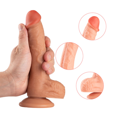 Realistic Dildo Body Safe G Spot Stimulator Dildos with Strong Suction Cup for Hands Free Play Sex Toys for Adult