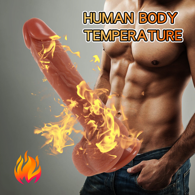10 Modes 9.6&quot; Thrusting Dildo Vibrator , Remote Control Realistic Vibrating Dildos