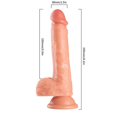Big Soft Long Hard Flexible Silicone Dildo Silicone Huge Realistic Thrusting Dildos desire manual  Dildos