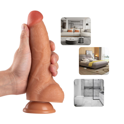 8.5 Inch Realistic PVC Dildo Sex Toy Body Safe Strong Suction Cup Ultra Soft