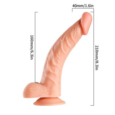 Wearable TPE realistic dildo vibrator for lesbian stimulating sex toys