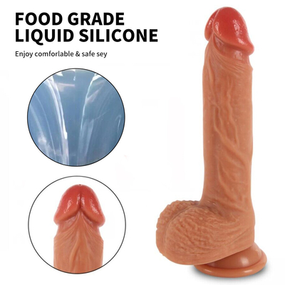 Remote Control Thrusting Dildo Vibrator Wholesale Sex Toy Body Safe Vibrating Rotation Realistic Dildo for Women and Man