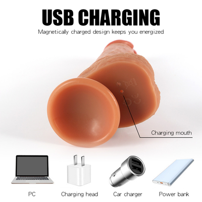 Remote Control Thrusting Dildo Vibrator Wholesale Sex Toy Body Safe Vibrating Rotation Realistic Dildo for Women and Man