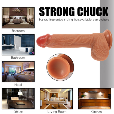 Remote Control Thrusting Dildo Vibrator Wholesale Sex Toy Body Safe Vibrating Rotation Realistic Dildo for Women and Man