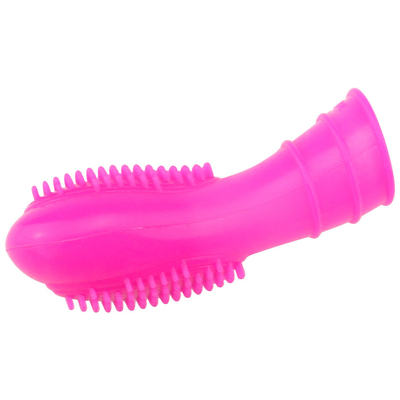 Wholesale Medical Silicone Finger Sleeve Ring With Bump Penis Ring Sex Toys