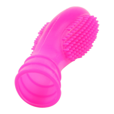 Wholesale Medical Silicone Finger Sleeve Ring With Bump Penis Ring Sex Toys