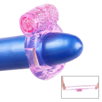 TPE Cock Ring Vibrator Fixing Sperm Vibrate Ring for Male Delay