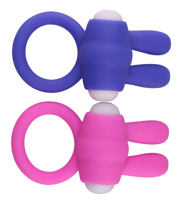 Rabbit Cock Ring Vibrator Penis Ring with beads for Extra Stimulation