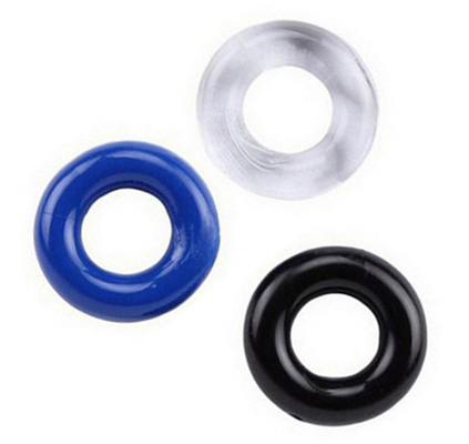 Men's Silicone Utensils Colorful Crystal Lock Sperm Ring Delay Ring Fun Adult Products
