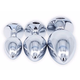 Hot Amazon Aluminum Alloy Materi Sex Toys Anul Plug Set with Crystal Jewelry for Women and Men