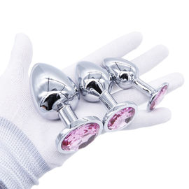 Hot Amazon Aluminum Alloy Materi Sex Toys Anul Plug Set with Crystal Jewelry for Women and Men