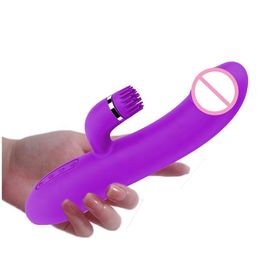 Heating Dual Silicone Dildo Vibrator for Woman G Spot Clitoris Stimulate Adult Sex Toys