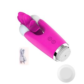 12 Speed Rotation Oral Sex Tongue Licking Toy Female Masturbator Clit Nipple Vibrator Rolling Sex Toys For Women