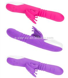 G Spot Beads Dildo Vibrator 9 Frequency Rechargeable Stretching Rotation Vibrator For Woman