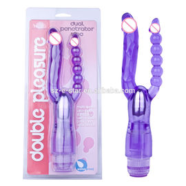 High Quality Soft Silicone Female Vibrator With Two Function For Both Vagina And Anal