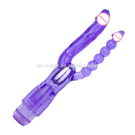 High Quality Soft Silicone Female Vibrator With Two Function For Both Vagina And Anal