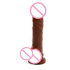 Odorless Realistic Dildo Sex Toy Strong Suction Cup Silicone For Women