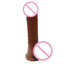 Odorless Realistic Dildo Sex Toy Strong Suction Cup Silicone For Women