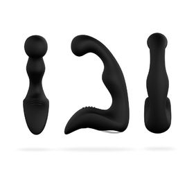 PM-02 Soft Masturbation Sex Toys Anal Vibrator Silicone 12 Modes Mens Pleasure Toys