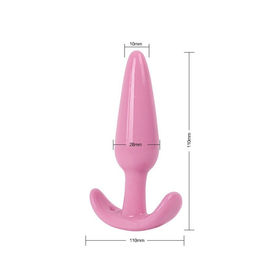 Waterproof Anal Sex Toys Prostate Massager Silicone TPE Material Pink / Purple