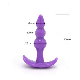 Soft Silicone Anal Plug Anus Dilator Butt Plug Dildos for Men Gay Erotic Accessories