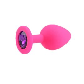 AP-01 Portable Silicone Jeweled Chastity Anal Plug Adult Toy Butt Plug Anal Gay Adult Toys For Men