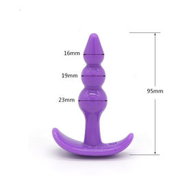 Multi Shape Silicone Adults Anal Toys Large Size Three Color For Couples