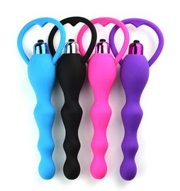 Adult Anal Sex Toys Waterproof Vibrating Butt Plug With Vibrator 76g Weight