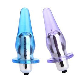 TPE Sex Toy Anal Sex Toys Vibrating Anal Plug 1 Speed Vibration For Beginners