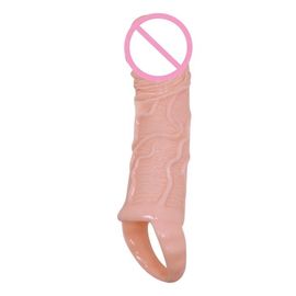 Sex Product Penis Extender Sleeve Vibrator Cock Ring Silicone For Sex Condoms